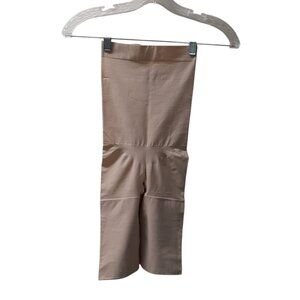 Spanx Shapewear Womens Size Medium Beige Mid Thigh High Waisted Firm Control